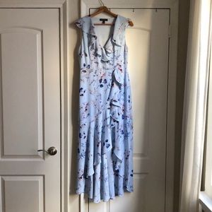 Banana Republic blue floral dress size 8P